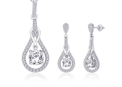 White Gold Plated | Fashion Pendant Sets